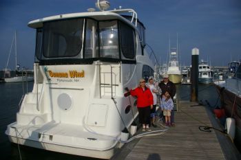 Silverton 35 with happy new owners. Silverton 35 - Delivery