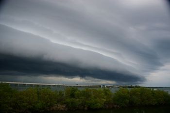 Nice to be tied up safely at the dock when a front like this rolls in. Wind gusts of 45knots and hail made this storm particularly nasty. Weather Watch!