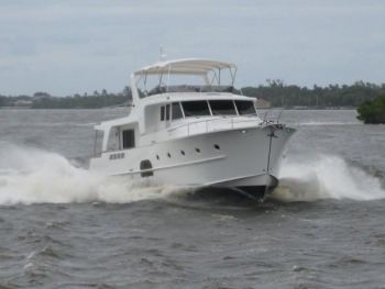 Victory at sea!...OK, so it's just the ICW but we sure are cruising in comfort on the way to the Fort Lauderdale International Boat Show. Who cares about the weather? Swift Trawler 52 Goes to FLIBS