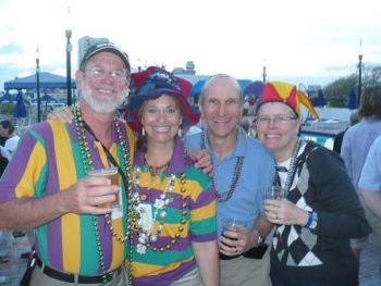 Happy TrawlerFest! The first night is local TrawlerFest trivia, the second is a special theme. During 2010 we broke out the Purple, Green and Gold for some jazzy cruising fun. We're from New Orleans so we go all out each new theme...See you on the water! Trawler Fest - Anywhere USA